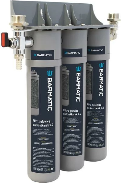 Stacion filtrimi uji për makinë akulli, Barmatic, 9.0, kapacitet 90,000 L, për prodhim >55 kg/24h, 340×90×340 mm, montim në mur