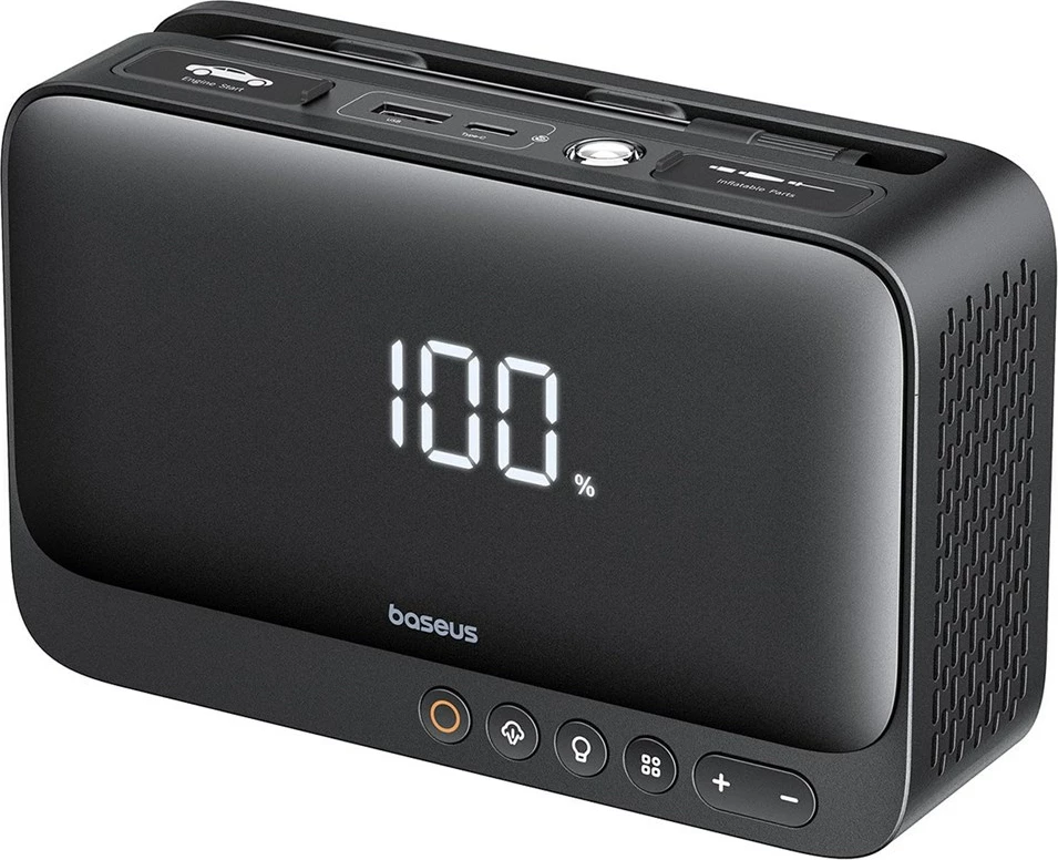 Jump starter, power bank, kompresor ajri Baseus Super Energy BS-CH013, 6000mAh, e zezë