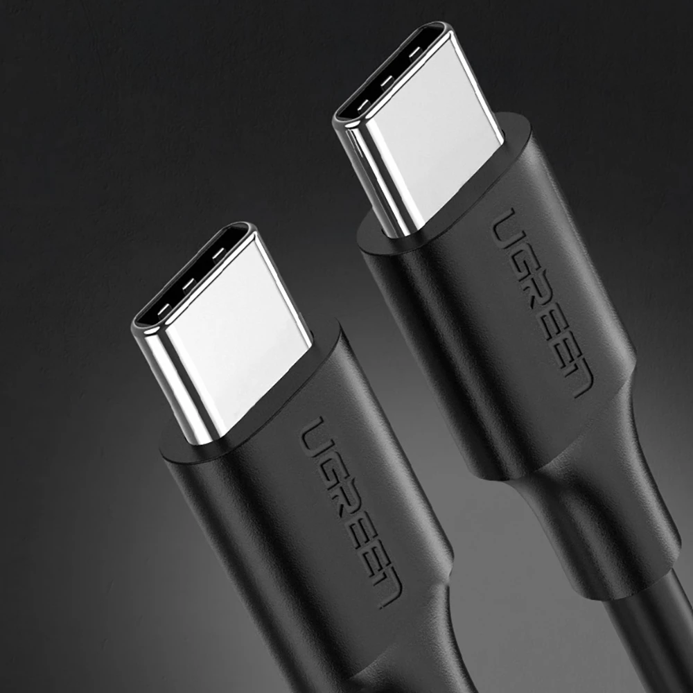 Kabllo USB-C në USB-C Ugreen US286, 1m, 3A, 480 Mbps, e zezë