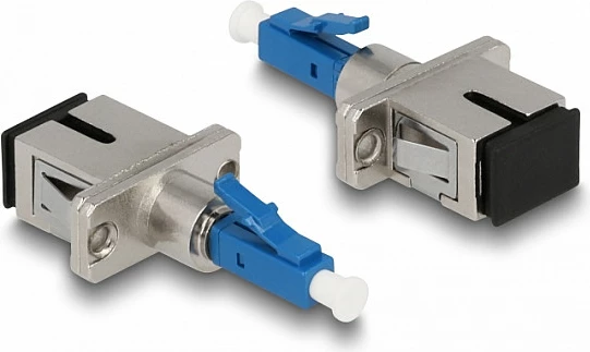 Adapter fibër optike DeLOCK LC simplex në SC simplex, blu
