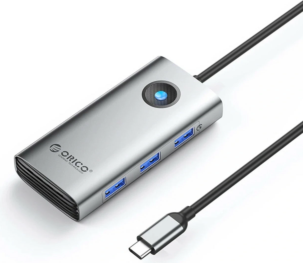 Hub Orico USB-C 6n1, 3x USB-A 3.0, 1x USB-C PD 100W, 1x HDMI 4K, 1x RJ45 2.5G, hiri