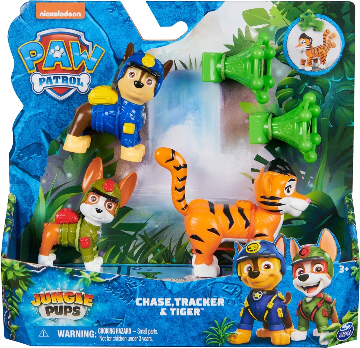Set lodër Paw Patrol Jungle Pups Chase, Tracker & Tiger Figures