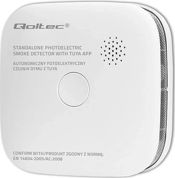 Sensor tymi Qoltec, wireless, Wi-Fi, alarm 85dB, jetëgjatësi 10 vjet, bardhë