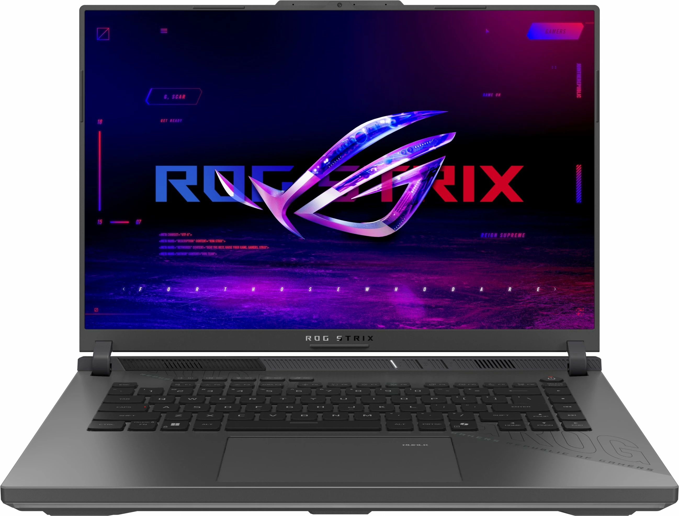 Laptop ASUS ROG Strix G16 G614FM-RV027W, R9-9955HX, RTX5060, 16GB RAM, 1TB SSD, gri