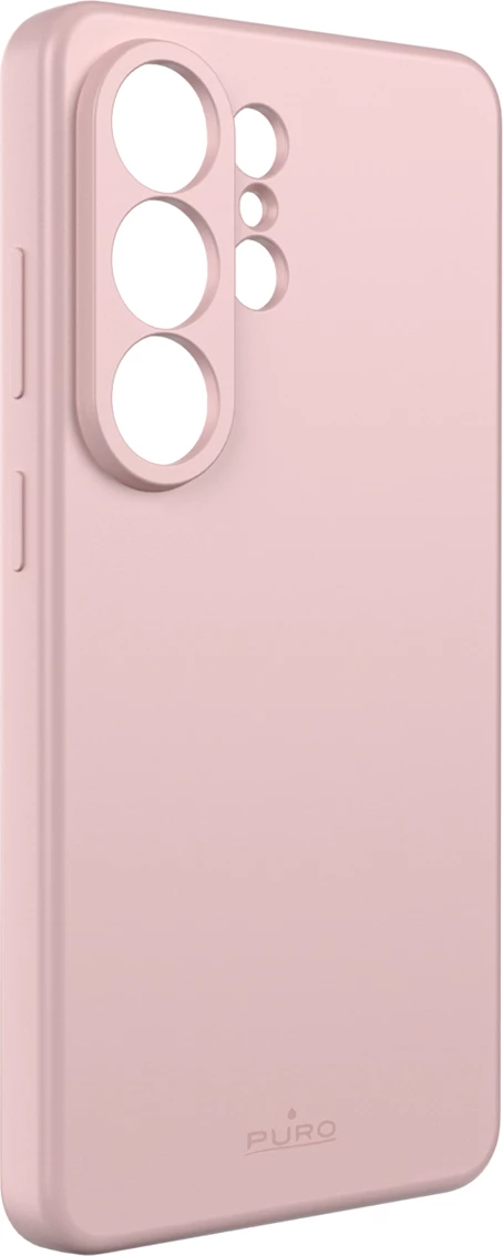 Mbështjellës Puro ICON MAG për Samsung Galaxy S26 Ultra, silikon me unazë magnetike MagSafe, rozë, në kuti