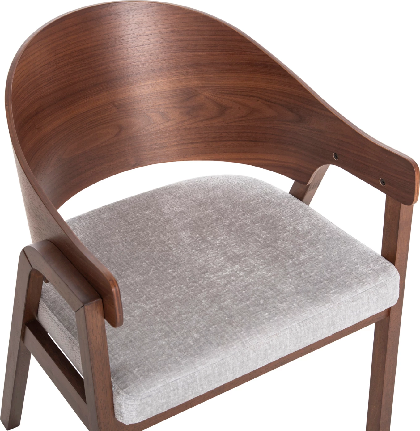 Karrige për ngrënie NERO FH9972 dru gome ngjyrë arre-gri, set prej 2 copë