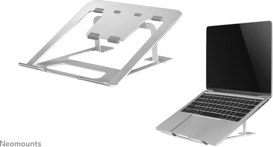 Mbajtës laptopi Newstar NSLS085SILVER, alumini, 10-17 inç, argjendtë