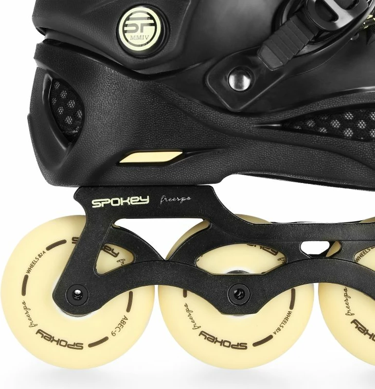 Rollera për meshkuj dhe femra Spokey, të zezë me të verdhë