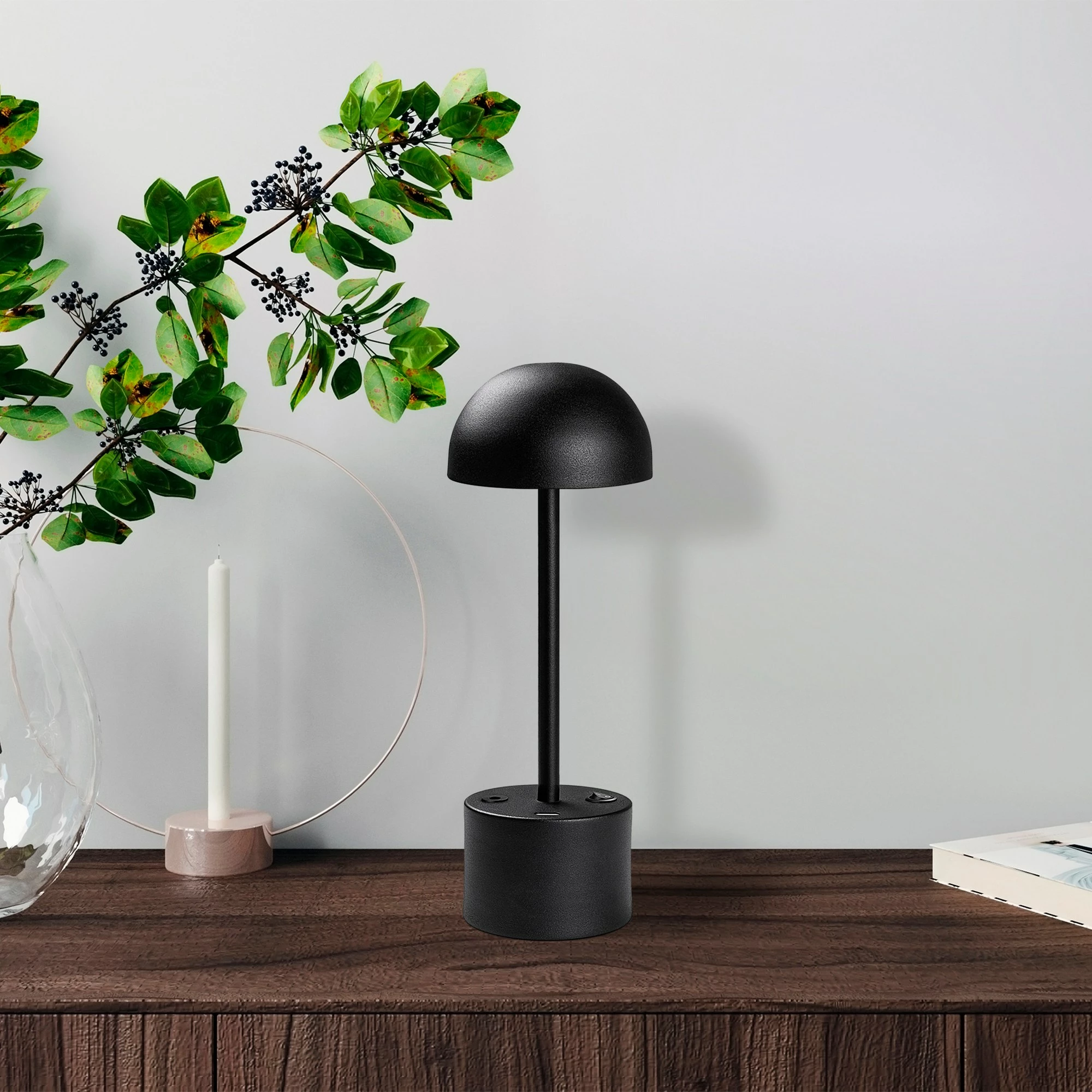 Llambë tavoline Opviq, Sept - 13370, ngjyrë e zezë