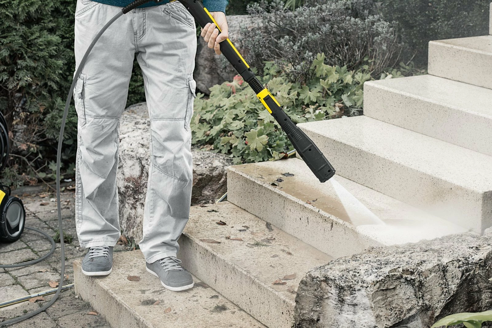 Pastrues me presion Karcher K 7 Smart Control Flex 1.317-340.0, 3 kW, 180 bar, 600 l/h, zorrë 10 m, Bluetooth, verdhë/zi