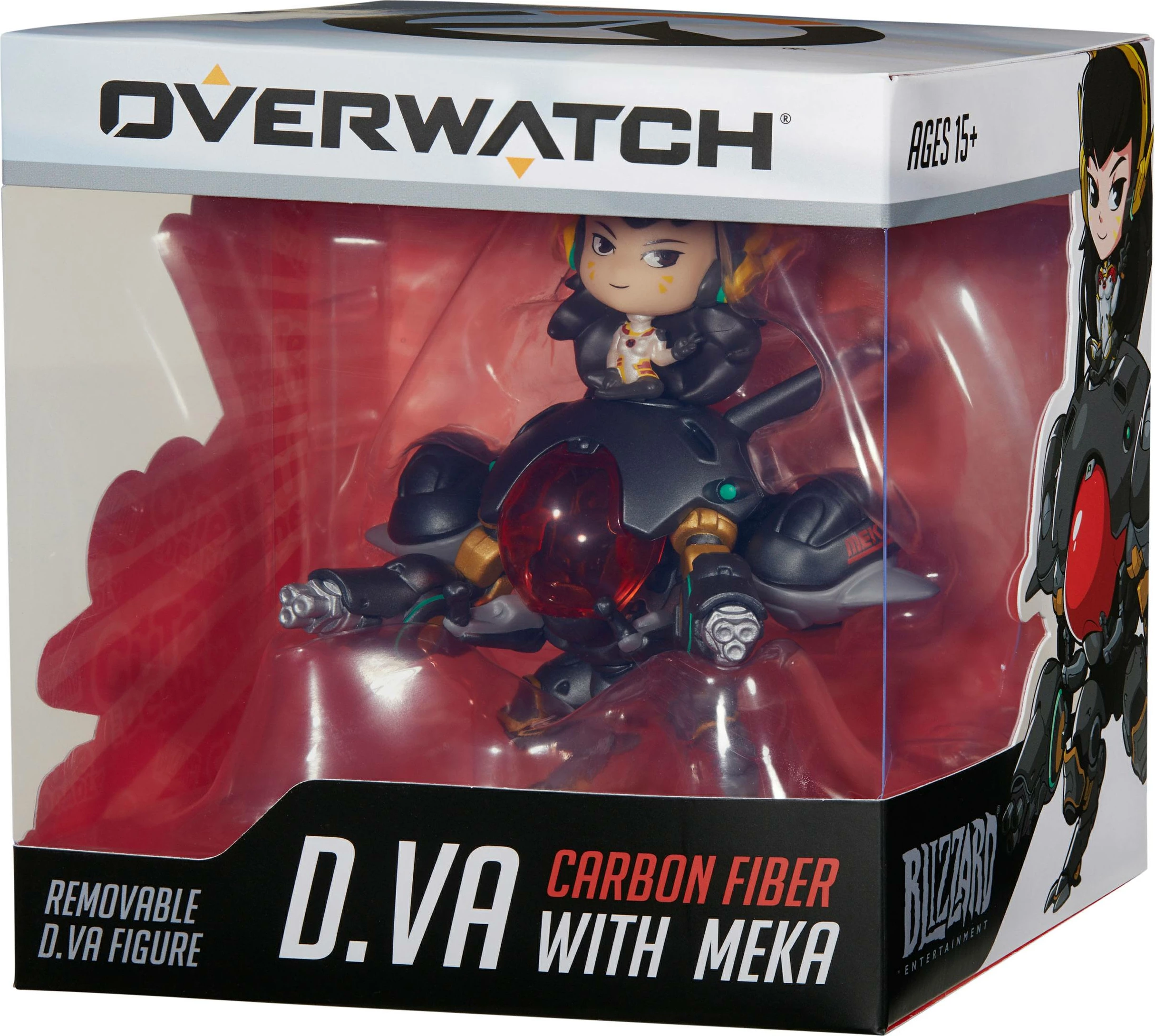 Figurinë vinili Blizzard Gear Overwatch D.Va with Meka Cute but Deadly 16 cm Carbon Fiber