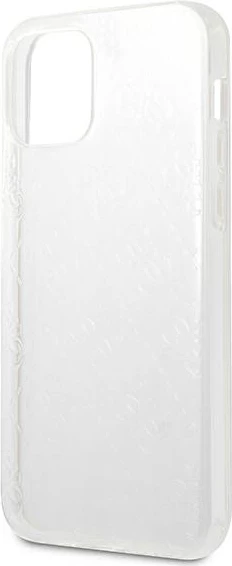 Mbështjellës Guess GUHCP12M3D4GTR për iPhone 12/12 Pro 6.1", transparent, 4G 3D Pattern Collection