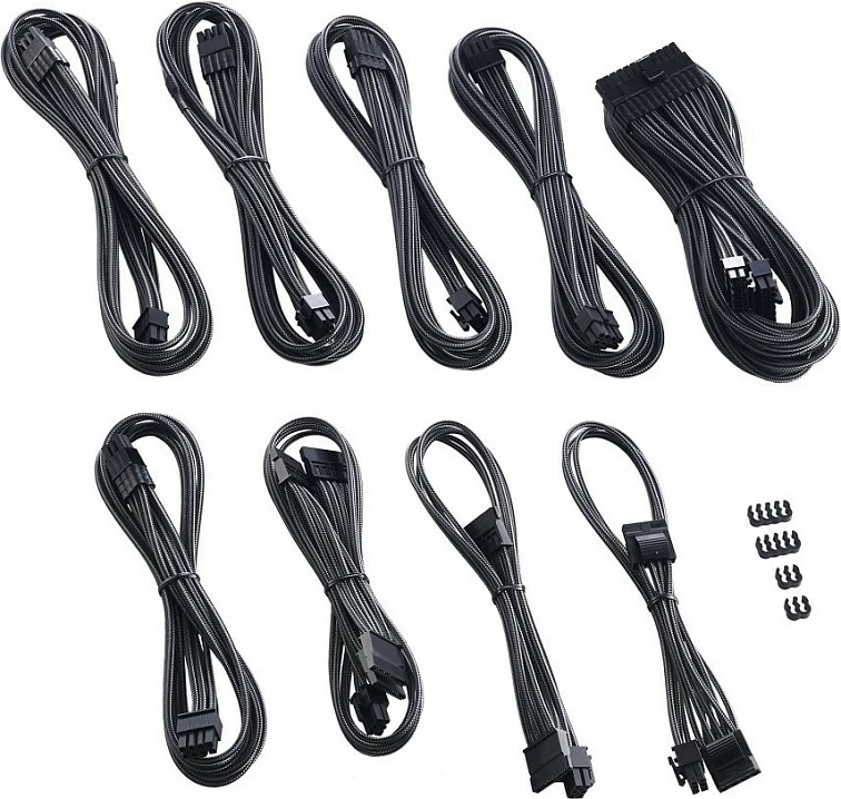 Kit kabllosh modulare CableMod C-Series PRO ModMesh për Corsair AXi/HXi/RM (Yellow Label), carbon