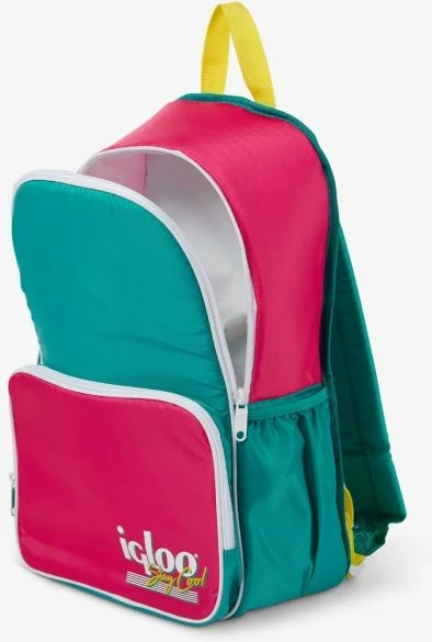 çantë ftohëse shpinore IGLOO Soft Retro Backpack, 20 kanaçe, 27.94×17.78×45.72 cm, rozë