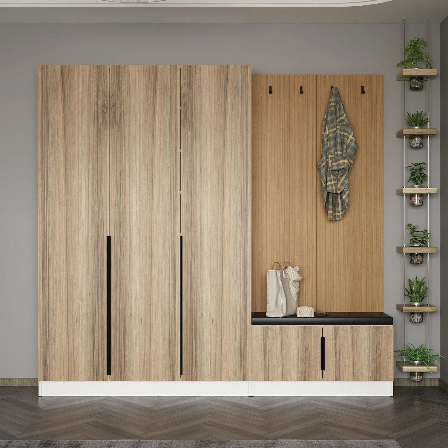 Stend për korridor, ngjyrë arre, Skye Decor, Noah - 8314