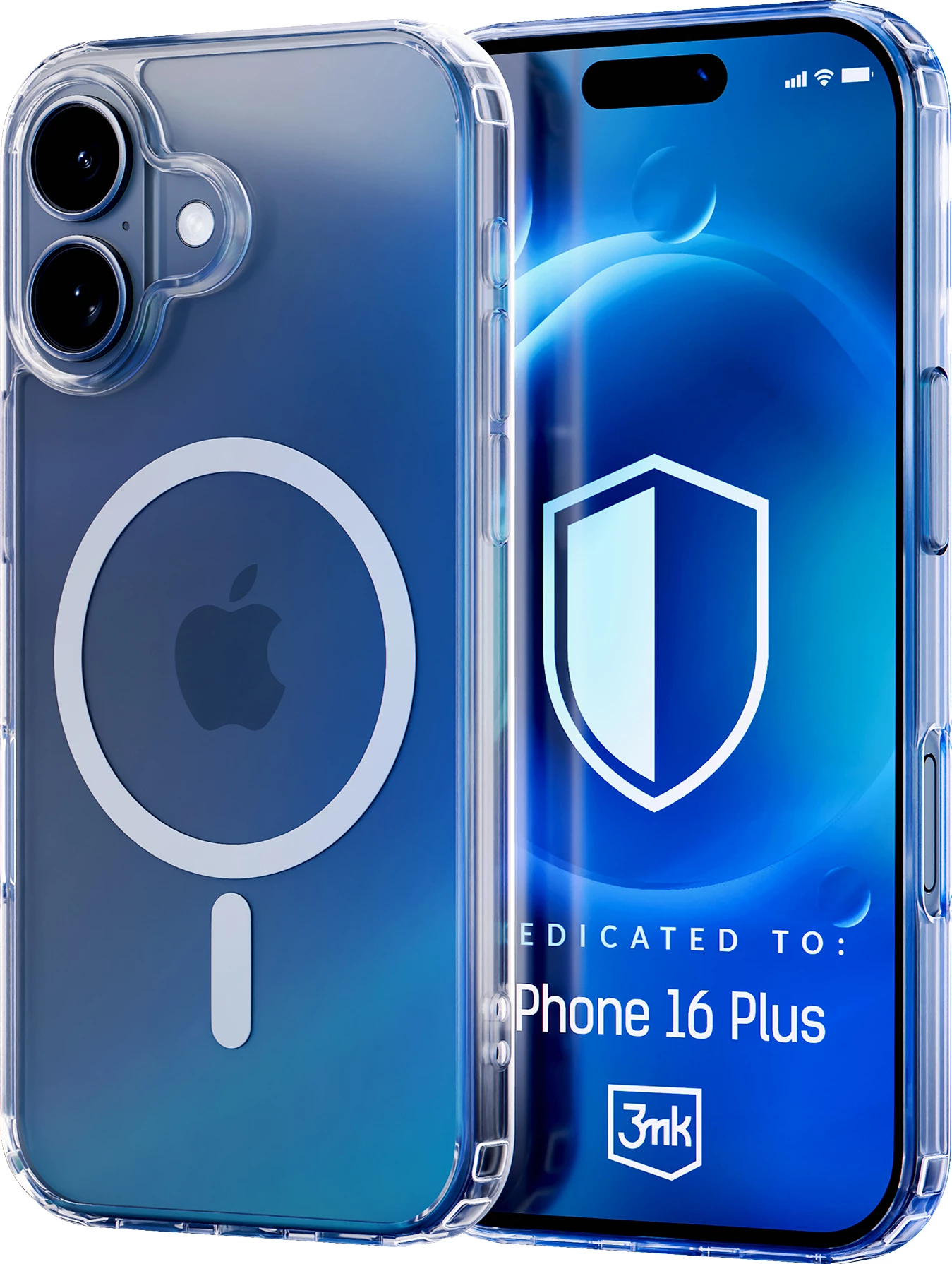 Mbështjellës 3mk MagCase me MagSafe për iPhone 16 Plus, Transparent