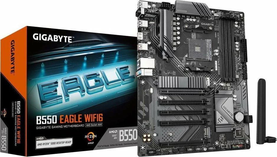Pllakë amë Gigabyte B550 EAGLE WIFI6 ATX, Wi-Fi 6, Bluetooth 5