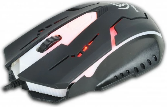 Set gaming tastierë dhe maus Rebeltec OPPRESSOR, me ndriçim, USB, e zezë/argjendtë