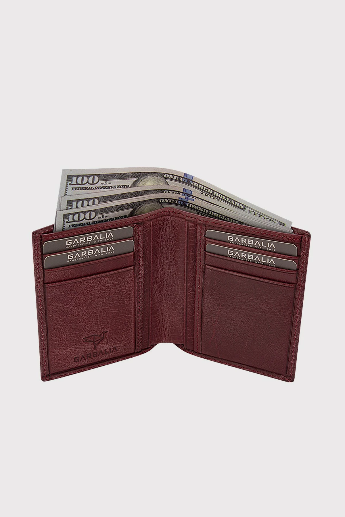 Mbajtës kartelash, ngjyrë e kuqe Claret, Zoozie Bags, Utah