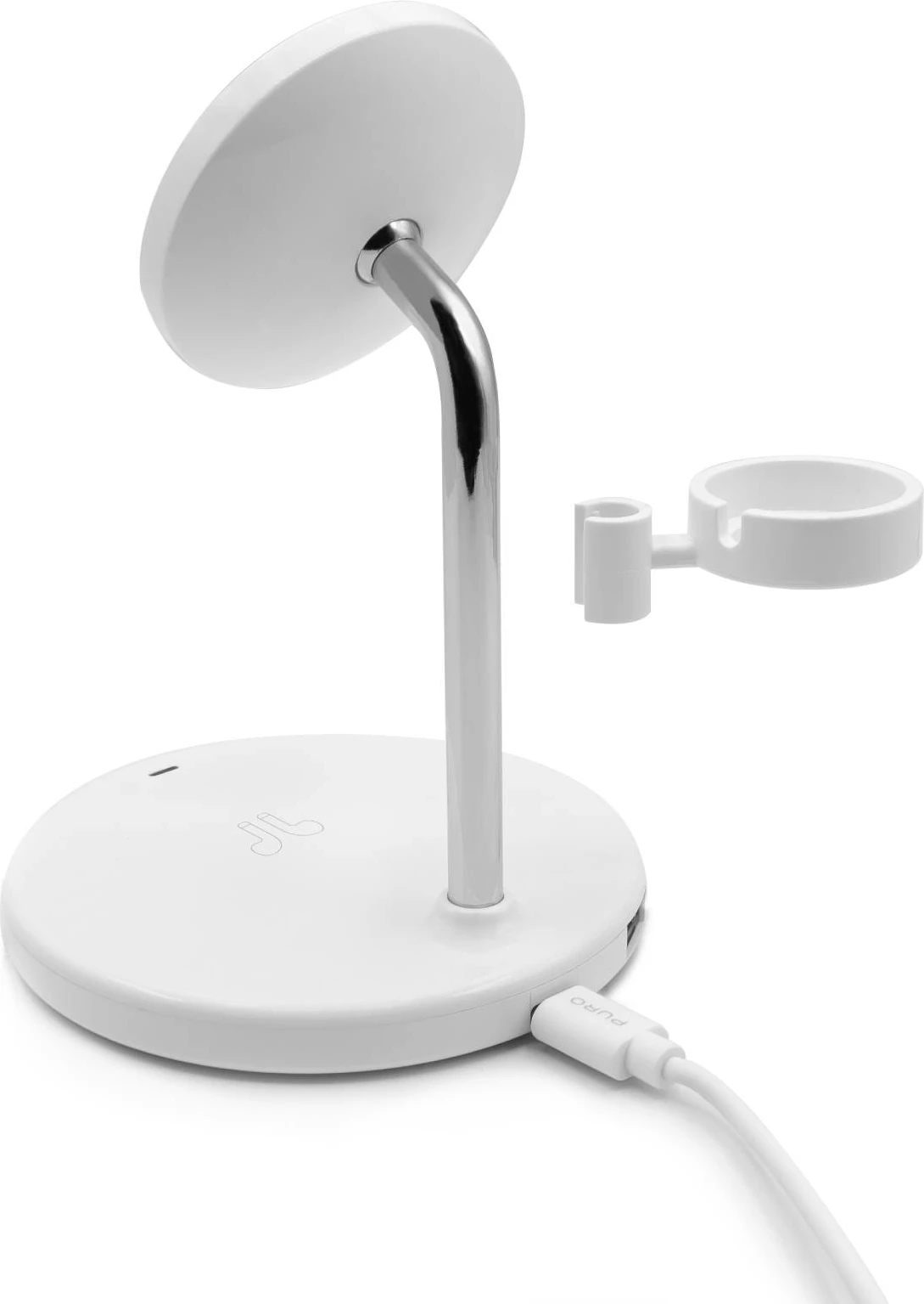 Karikues wireless 3-në-1 Puro Mag Station me MagSafe, 15W, i bardhë