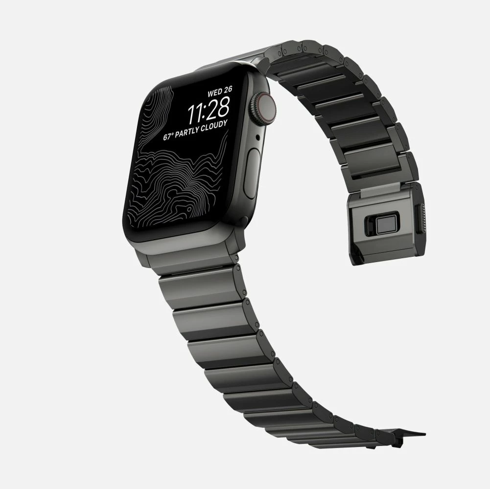 Rrip çeliku për Apple Watch Tech-Protect SteelBand, 42/44/45/49 mm, i zi