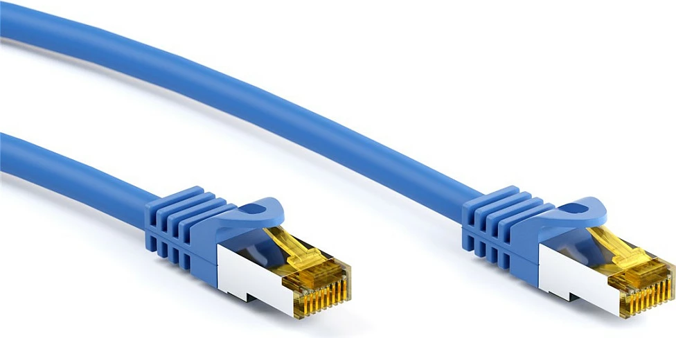 Kabllo rrjeti Goobay RJ45 Cat6a S/FTP (PIMF), 2 m, 500 MHz, blu