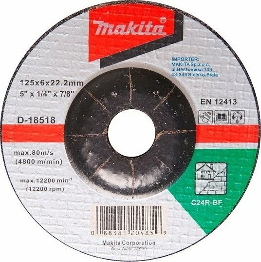 Disk bluarës për beton Makita D-18518 125x6.0x22.23mm C24R