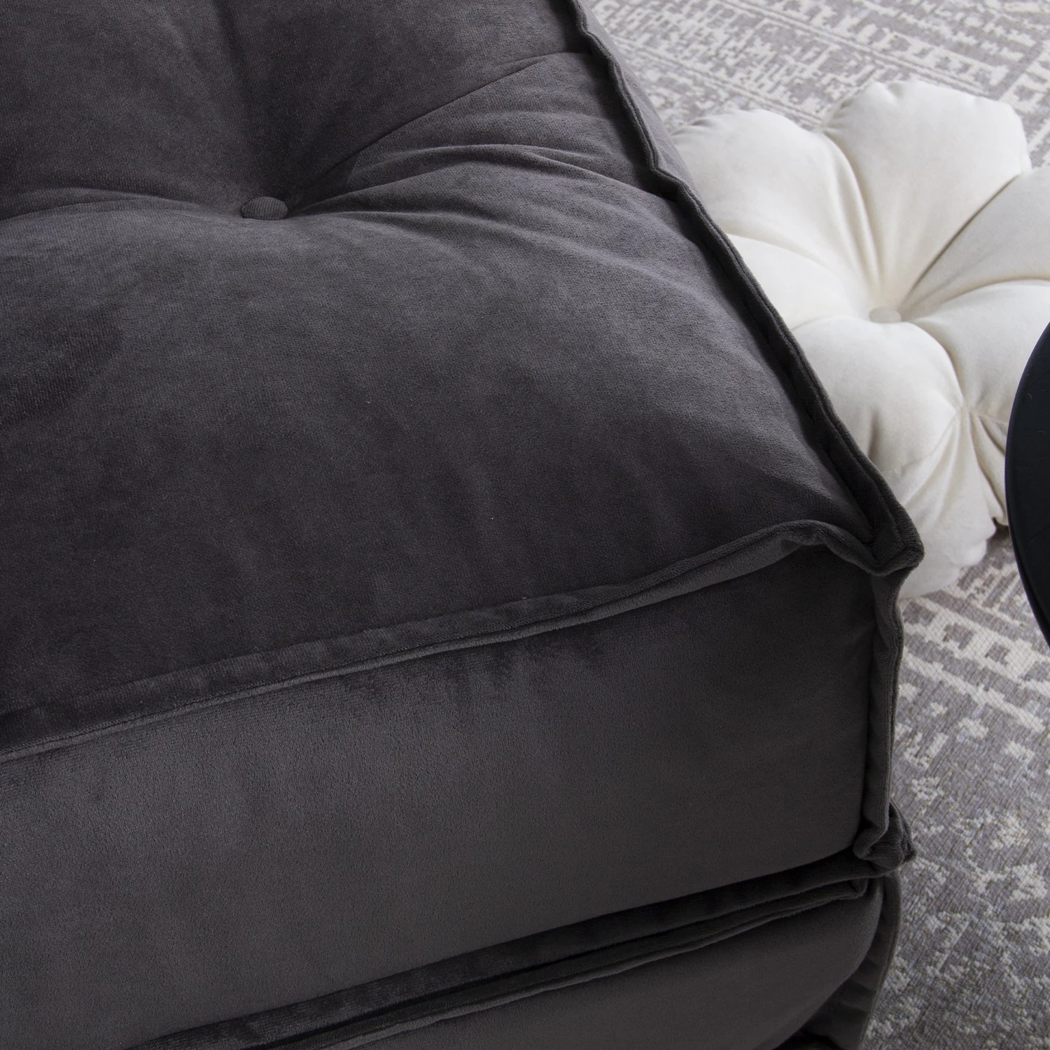 Divan-krevat 2 vende, Atelier del Sofa, ngjyrë moka-antracit