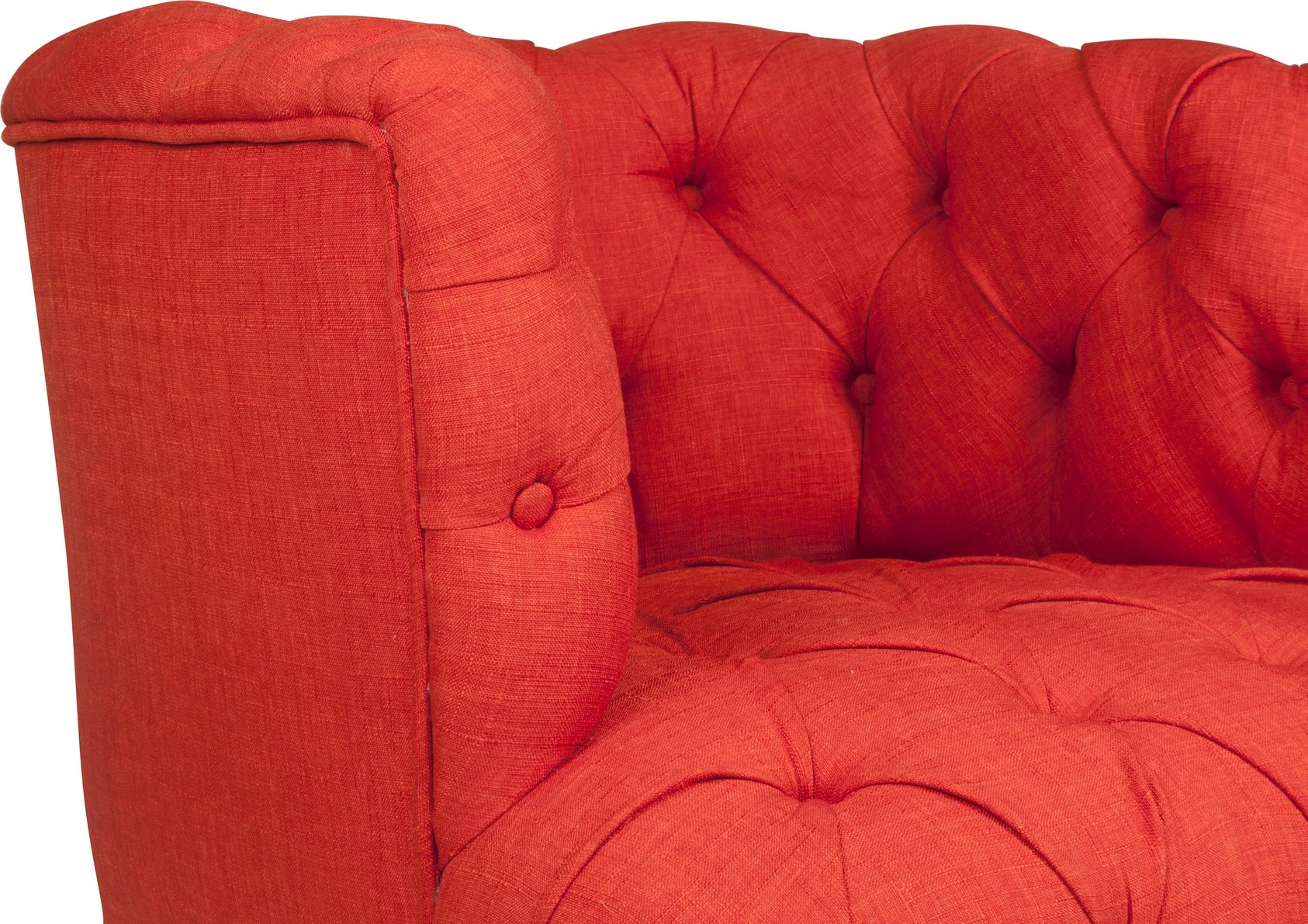Karrige Wing Atelier del Sofa, West Monroe, ngjyrë e kuqe qeramike