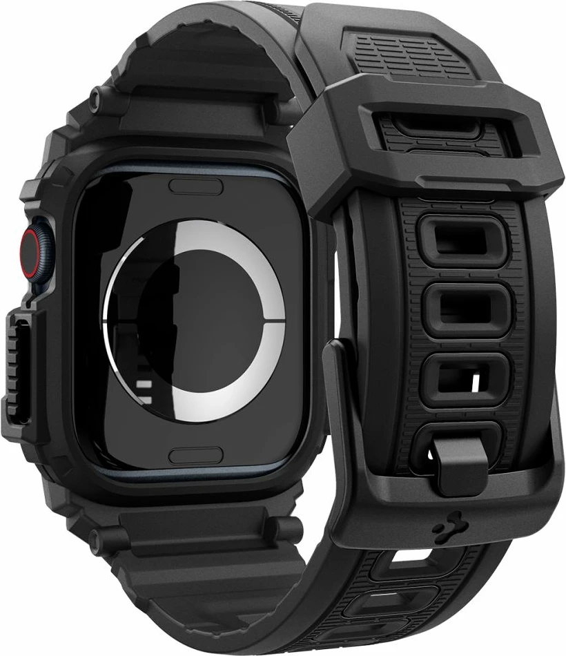 Mbështjellës Spigen Rugged Armor Pro për Apple Watch 10, 46mm, i zi