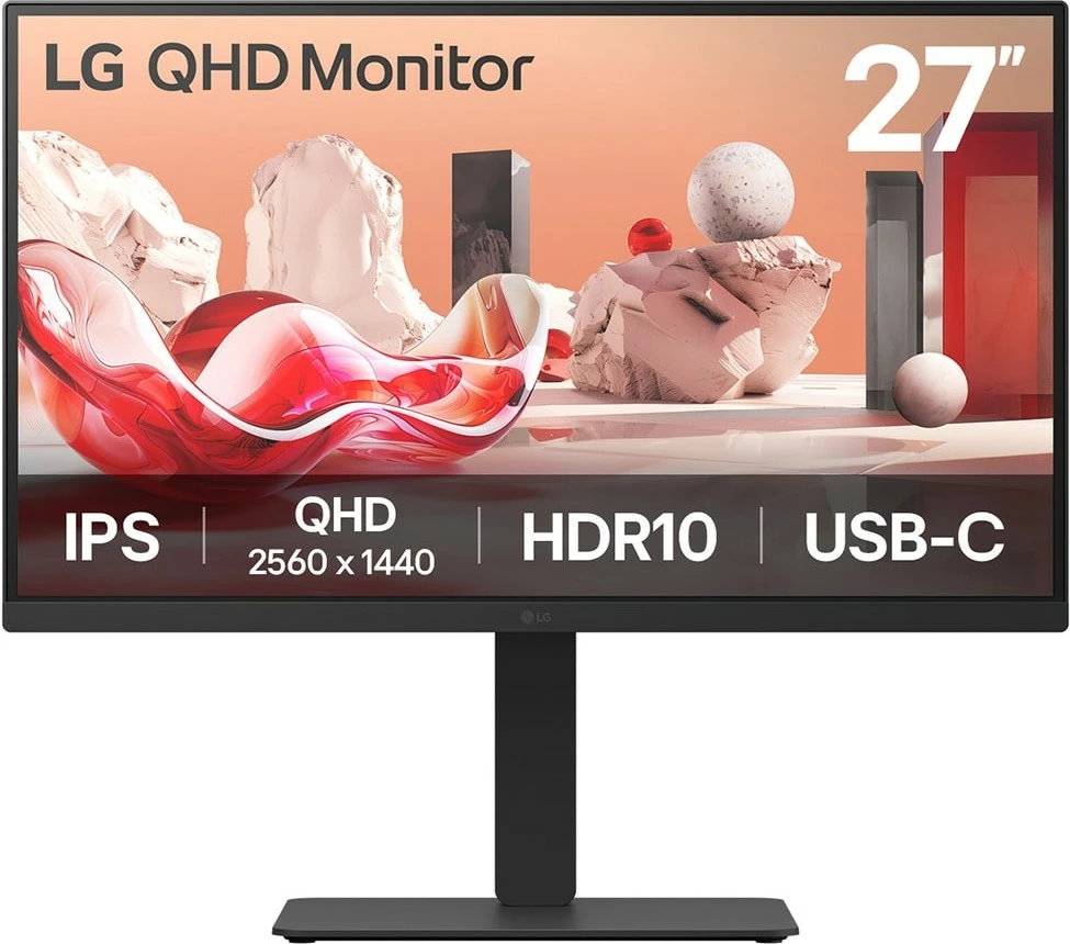 Monitor LG 27BA75QB-B 27 inç, QHD, IPS, HDR10, USB-C, zi