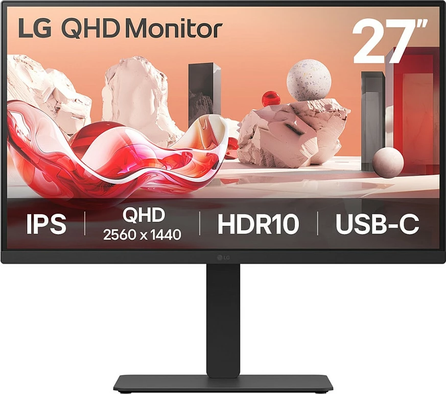 Monitor LG 27BA75QB-B 27 inç, QHD, IPS, HDR10, USB-C, zi