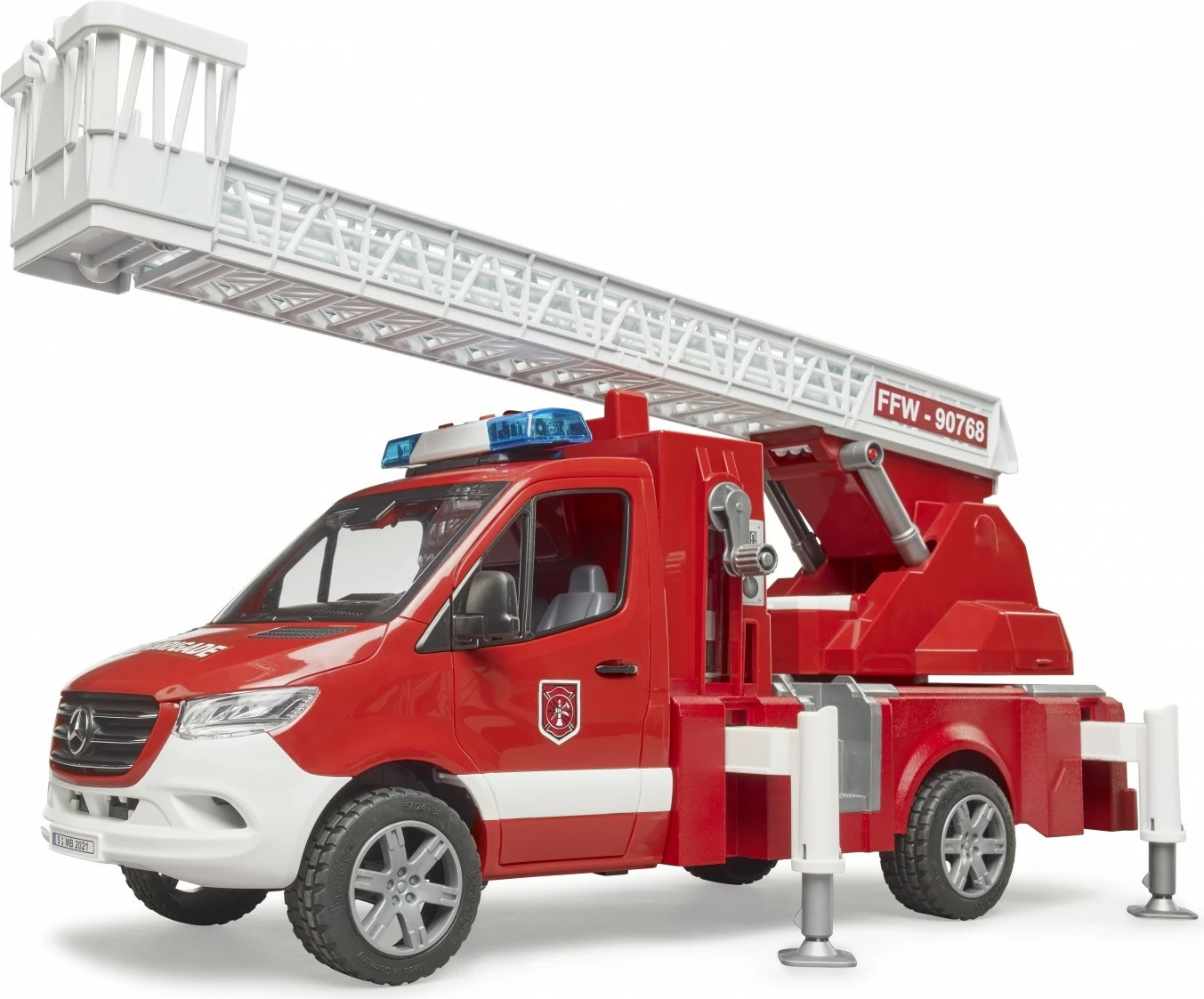 Kamion zjarrfikës lodër BRUDER Mercedes Benz Sprinter BR-02673 me drita dhe tinguj, i kuq