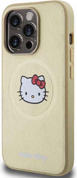 Mbështjellës Hello Kitty Leather Kitty Head MagSafe për iPhone 13 Pro / 13, Ari