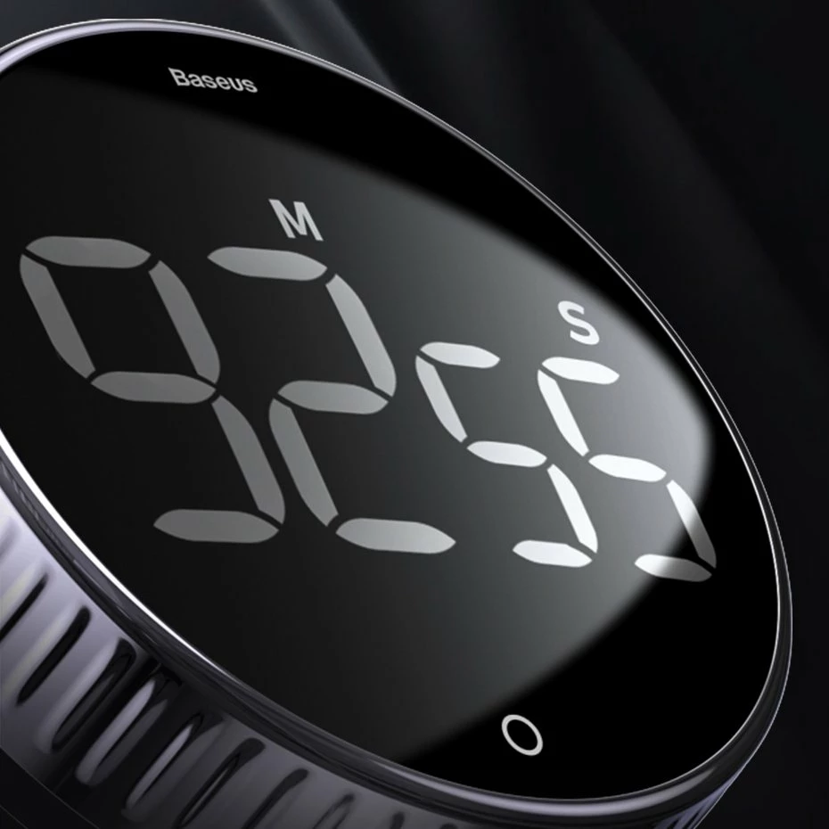 Timer elektronik Baseus Heyo ACDJS-01, me ekran digjital, i zi