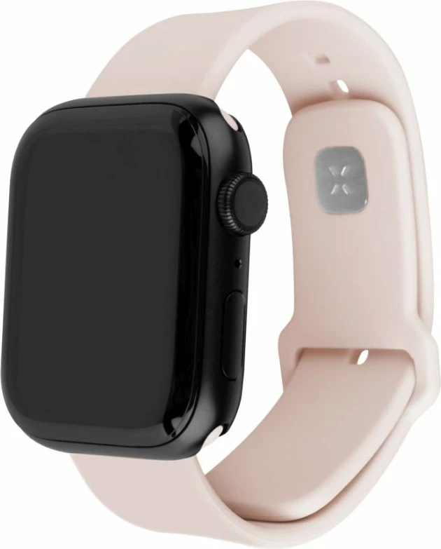 Rrip Smartwatch Fixed Sporty Strap Set për Apple Watch 38/40/41 mm, 160-225 mm, silikon, rozë, set