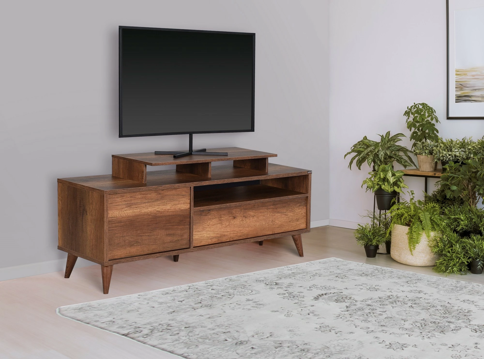 Komodë televizori Hanah Home, Tvr-511-Oo-1, ngjyrë arre