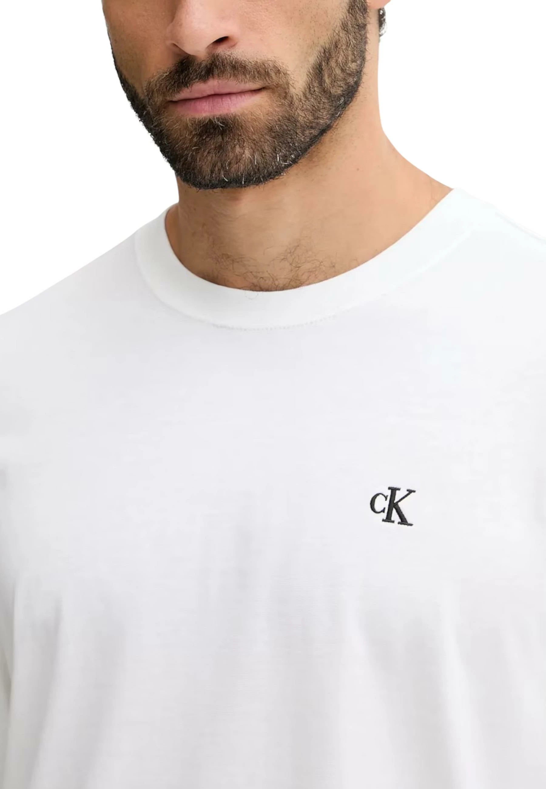Maicë me mëngë të gjata për meshkuj Calvin Klein Jeans LV04RD247G, e bardhë [Madhësia: 2XL]