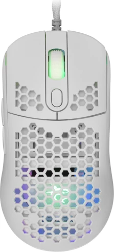 Mouse Gaming White Shark GM-5007 GALAHAD / 6.400 dpi, RGB, i bardhë