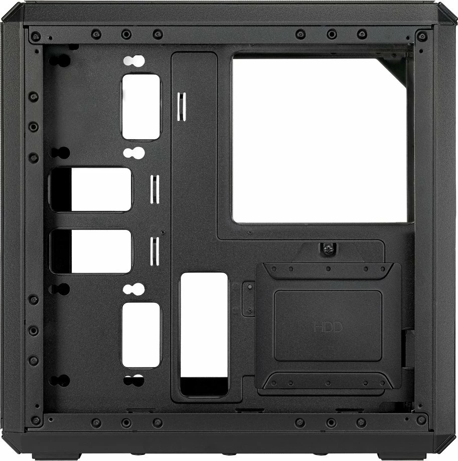 Kasë Cooler Master Q300L V2 Q300LV2-KGNN-S00 Micro Tower, Micro-ATX/Mini-ITX, USB-C, xham i kalitur, e zezë