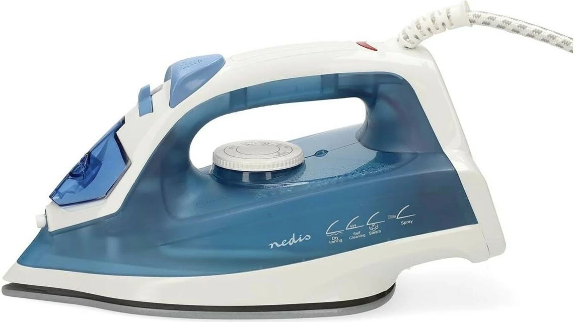 Hekur me avull Nedis IRON500, 2000W, pllaka qeramike, blu