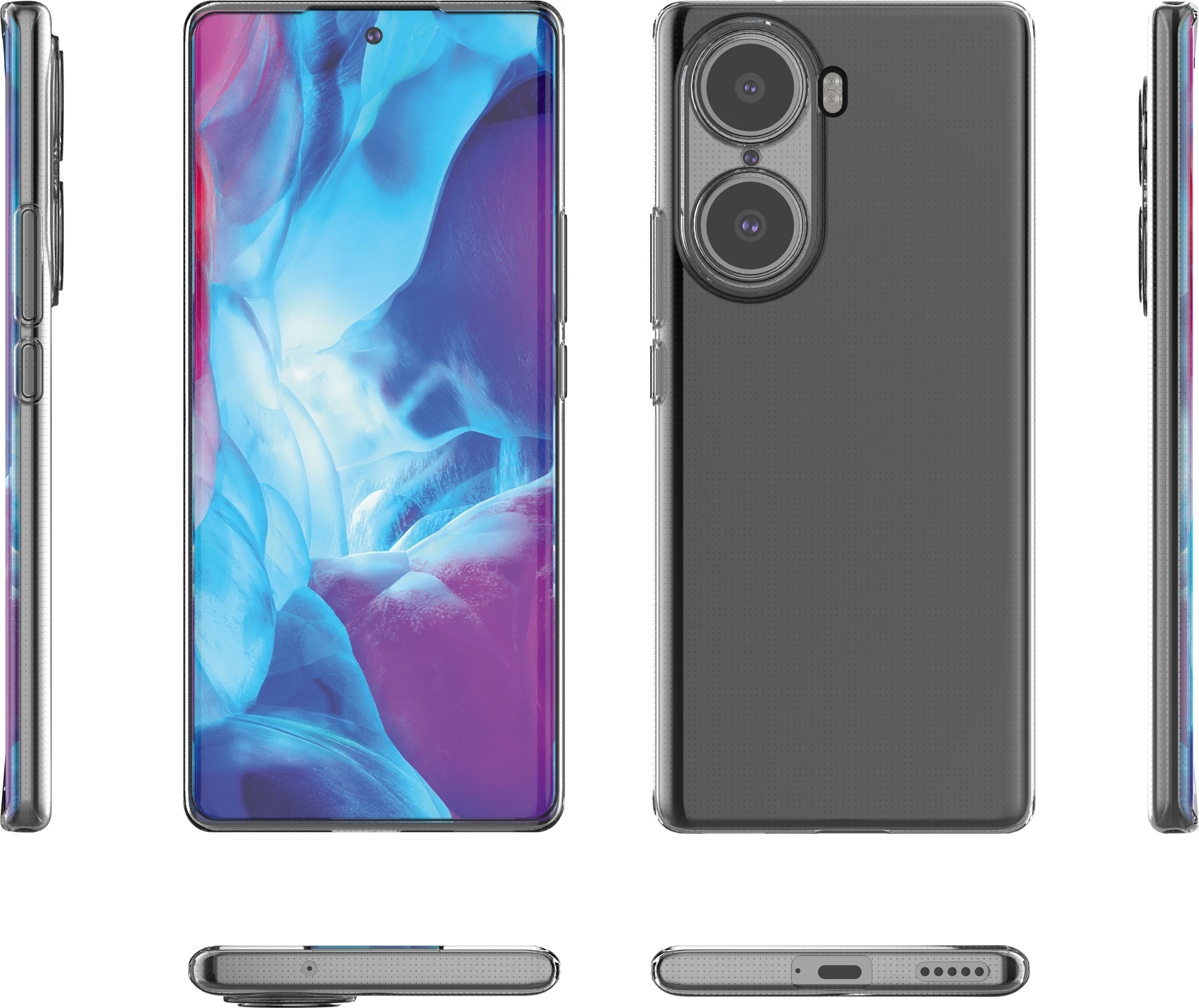 Mbështjellës Hurtel Ultra Clear 0.5mm për Honor 60, Transparent