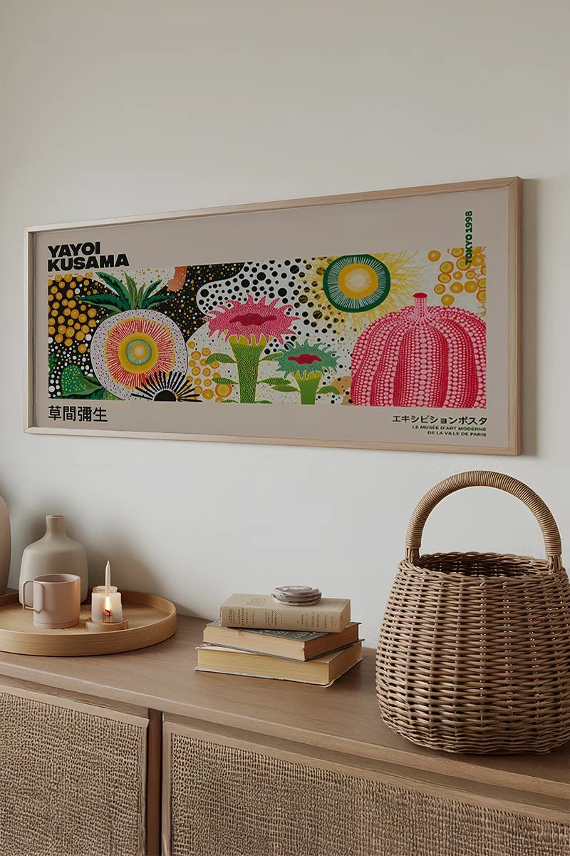 Pikturë dekorative me kornizë, Wallity, Artsmdfyty6-50120, shumëngjyrëshe, 50x120cm