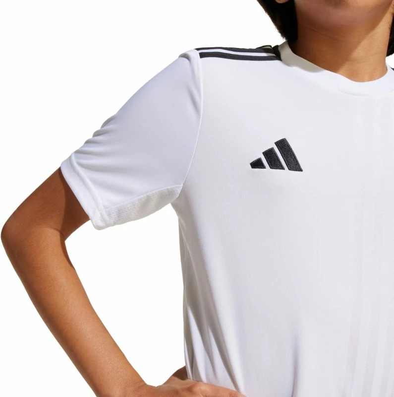 Fanellë futbolli për fëmijë adidas, e bardhë
