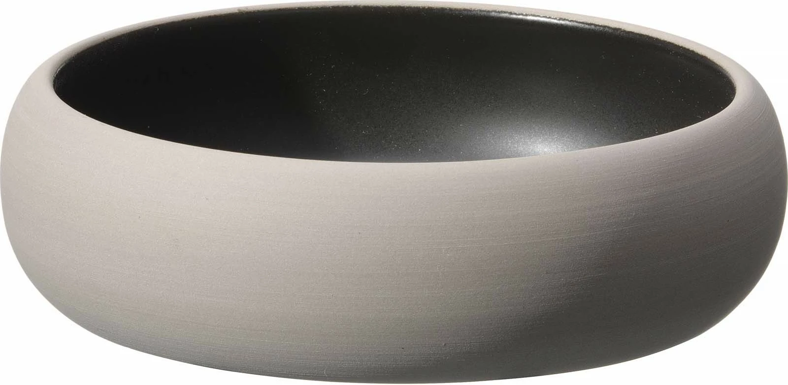 Tas Fine Dine Mia 650 ml Ø165 mm, stoneware, zi/gri, set 2 copë