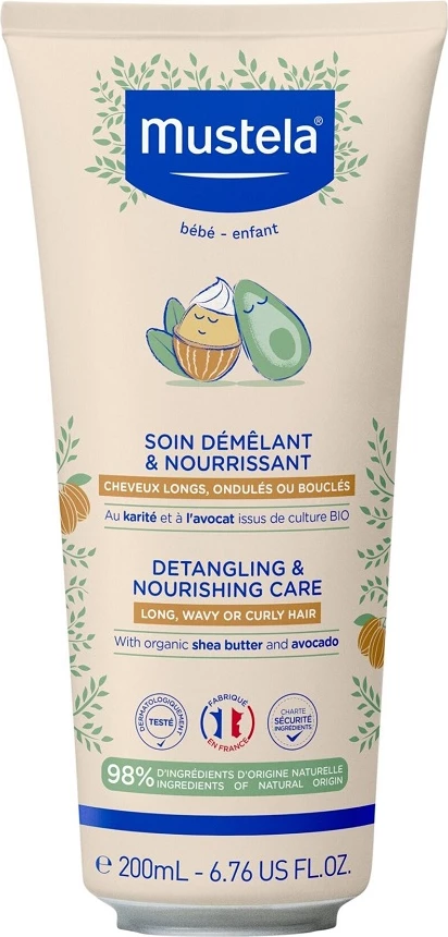 Balsam për flokë për fëmijë Mustela Baby Detangling Conditioner 2-in-1, 200ml