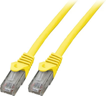 Kabllo rrjeti EFB Elektronik K8104GE, Cat6, 0.5m, RJ45-RJ45, e verdhë