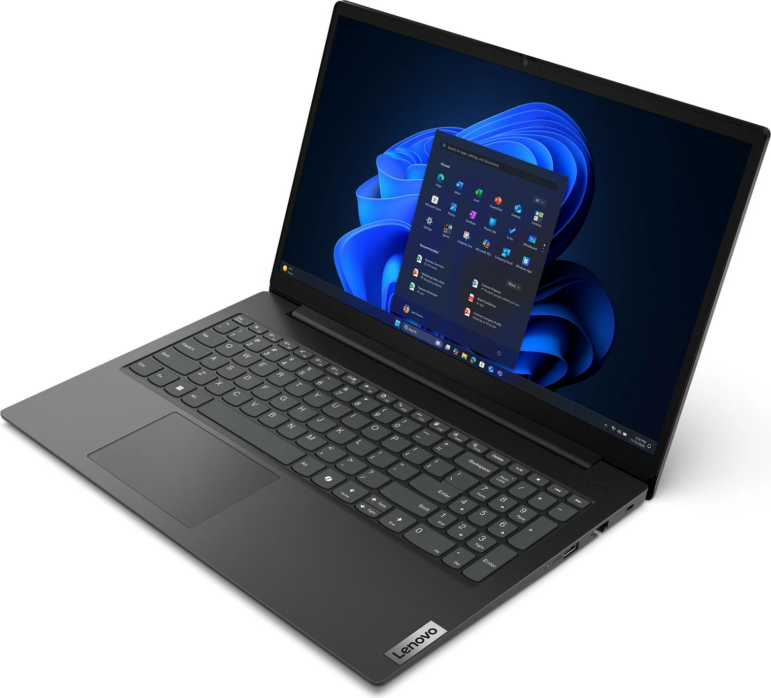 Laptop Lenovo V15 G6 83UU, Ryzen 7, 16GB RAM Memorje, 512GB SSD, 15.6" FHD, Windows 11 Pro, Business Black