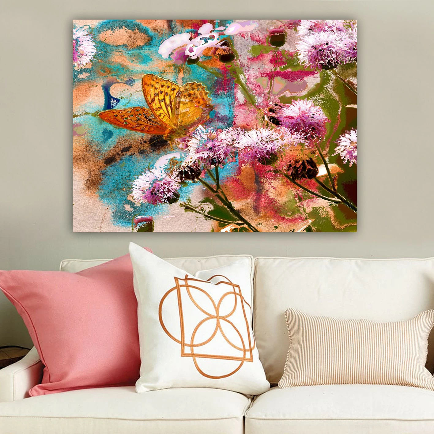 Pikturë dekorative në kanavacë, shumëngjyrëshe, 70x100cm, kornizë druri 3cm, Wallity, 206635840_70100