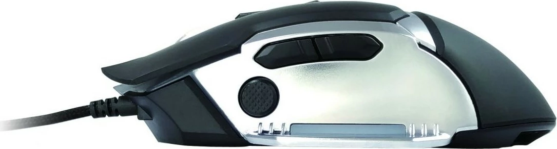 Maus gaming Conceptronic DJEBBEL02B, 4000 DPI, 8 butona, i zi/argjendtë